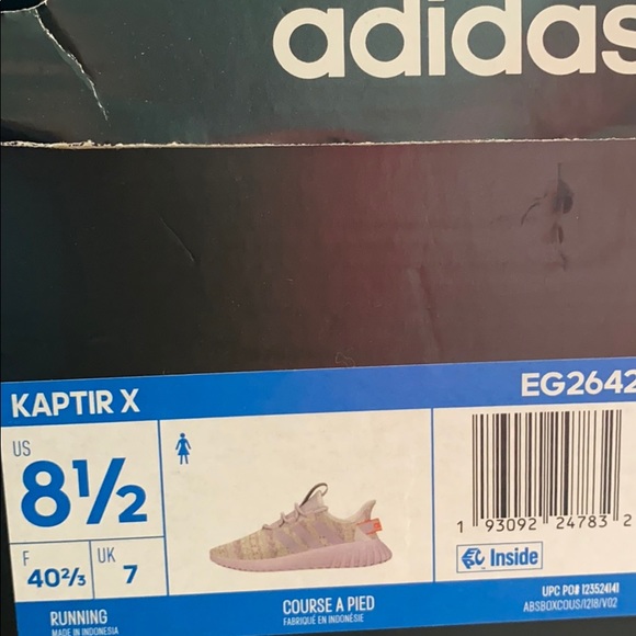 Adidas Kaptir X Light Purple Canvas Women Sneakers - Picture 10 of 10